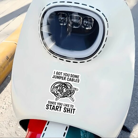 1PC Got You Some Jumper Cables Since You Like To Start Sticker - Picture 3 of 5